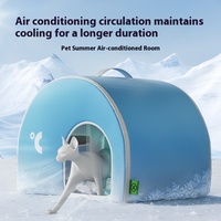 Nouvelle tente-classeur climatisée respirante pour animaux de compagnie, lit-nid pour chat, maison rafraîchissante pour chien, double usage, avec emballage carton, pour l'été et l'hiver