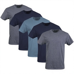 Camiseta Deportiva para Hombre, Cuello Redondo, Lisa, 6 Colores: Negro, Blanco, Gris, Azul Marino, Ultraligera, Secado Rápido, Transpirable, Absorbente de Sudor - Product Image 3