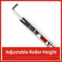 Roulette de fenêtre coulissante à double roulement, roue en nylon, cadre en acier inoxydable, largeur 12 mm, pour porte patio en PVC