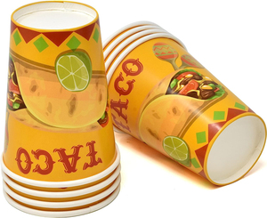 Tacos Tuesday let's Taco Party Supplies Set di stoviglie Tacos messicani day Fiesta Birthday stoviglie - Product Image 3