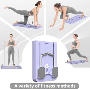 Planche de Pilates pliable multifonctionnelle pour usage domestique, appareil portable d'entraînement abdominal, ensemble de planches de Pilates pliables pour la remise en forme - Product Image 6