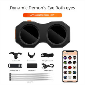 Luz de <span class=keywords><strong>Bicicleta</strong></span> Ojo de Diablo, Lámpara de Motocicleta Ojo de Demonio Controlada por Aplicación, Luz Inteligente <span class=keywords><strong>Bluetooth</strong></span> Personalizable para Motocicleta - Product Image 6