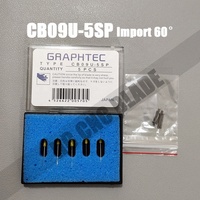 Cuchillas de Corte Graphtec CB15UA CB15U CB09U de 30, 45 y 60 Grados para Plotter de Vinilo FC8600 FC8000 CE6000 CE3000 FC2250