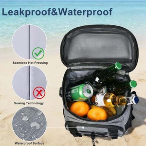 Sac à dos isotherme imperméable léger et souple pour pique-nique, plage, voyages et aventures de week-end (33 canettes) - Product Image 4