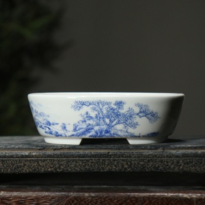Yixing盆栽ポットセラミック釉ポット手描きポット - Product Image 2