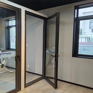 Puerta Batiente Comercial de Aluminio Serie 101 Premium Sin Aislamiento, Puerta Interior de Aluminio con Vidrio Hueco de 24 mm - Product Image 3