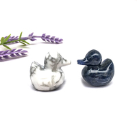 Venta al por Mayor de Patos de Cristal Natural Tallados, Patos de Calcita Naranja, Patos de Fluorita, Mini Animales de Cristal para Decoración y Regalo