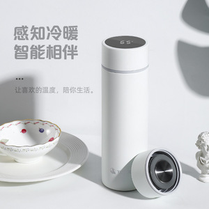 ทอมิค สมาร์ท เทอร์มอส คัพ 316 ขวดน้ำสแตนเลสสตีลแบบพกพาพร้อมจอแสดงอุณหภูมิสำหรับนักเรียน - Product Image 1