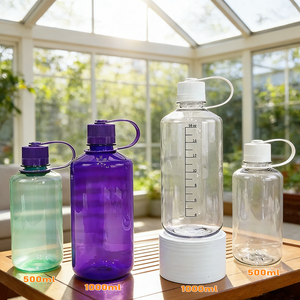 500ml 1000ml <strong>clear</strong> Plastic Drinkware, Plastic <strong>Water</strong> <strong>Bottle</strong> with Narrow Mouth Lid, BPA-Free Tritan <strong>Water</strong> <strong>Bottle</strong> - Product Image 4