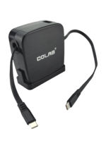 Typ C Elektrisches Verlängerungskabel Einziehbare Auto-Verriegelungs-Kabelrolle 1,2m Ausziehbare Länge DYH-1707 Einziehbares USB-Kabel