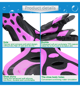 <span class=keywords><strong>Aletas</strong></span> de Buceo Ajustables con Varios Colores, <span class=keywords><strong>Aletas</strong></span> Ligeras Antideslizantes con Diseño de Aleta Dividida para Buceo y Snorkel ODM - Product Image 3