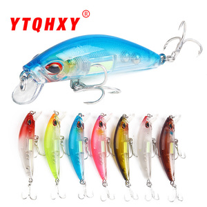 Leurre Luya à trois hameçons pour la pêche en eau douce et en mer, leurre artificiel dur transfrontalier, leurre minnow lumineux avec perle annulaire pour achigan - Product Image 2