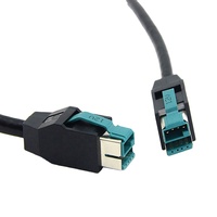 Cable USB Macho a USB Macho de 12V con Alimentación de 5V, 12V y 24V para Impresoras POS
