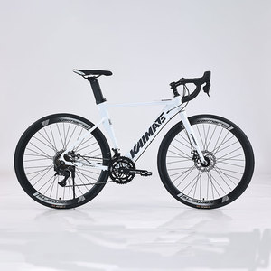 Bicicletta 700C in Lega di Alluminio, Bici da Strada e Montagna con Doppi Freni a Disco, Cambio Variabile e <span class=keywords><strong>Manubrio</strong></span> Curvo per Adulti, Uomini e Donne - Product Image 2
