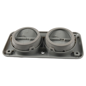 Sortie double grise - Grille d'aération - Compatible avec : Machines de chantier et véhicules de rénovation 190 x 92 mm Climatisation Grille d'aération - Product Image 5