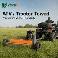 Tondeuse à fléaux 4 temps 420cc homologuée CE, tractable, à essence, 15 CV, pour coupe-herbe, pour bord de route, quad, UTV, jardin