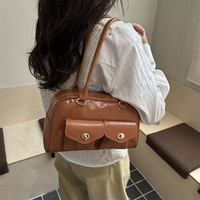 Nouveau Sac Sous le Bras Printemps 2026 pour Femme, Sac à Bandoulière Décontracté Minimaliste et Tendance, Sac Texturé à la Mode