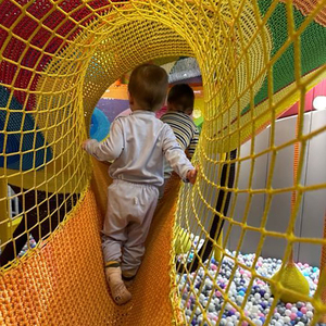 Reti Arcobaleno Durevoli in Terylene con Tubo in Acciaio, Attrezzatura da Gioco Commerciale per Parchi Divertimento al Coperto ad Alta Capacità, Set da Gioco per Bambini - Product Image 6
