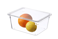 Boîte de rangement pour réfrigérateur, pour fruits et légumes, avec grille de drainage, panier de conservation