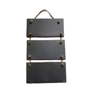 Personnalisé personnalisé gravé à la main moderne <span class=keywords><strong>ardoise</strong></span> jardin maison signes et plaques pour montage mural <span class=keywords><strong>extérieur</strong></span> décoration de noël - Product Image 4