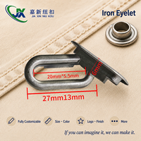 Boucles de fixation de cordons en fer chinois rétro, en forme de U, durables, finition mate, à insertion directe d'usine, pour la fixation de cordons