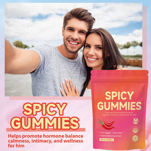 Gomitas <span class=keywords><strong>Picantes</strong></span> en Forma <span class=keywords><strong>de</strong></span> Cubos con Chile, Raíz <span class=keywords><strong>de</strong></span> Maca y Muira Puama, Veganas, Sabor a Melocotón, Favorecen la Calma y la Relajación - Product Image 4