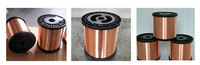 Venta Directa de Fábrica de Alambre de Aluminio Revestido de Cobre Esmaltado de Alta Calidad, Alambre ECCA de 0.1-5.0 mm