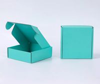 Boîte en carton ondulé à faible MOQ, emballage artisanal, petite boîte pliante en papier ondulé pour envoi postal