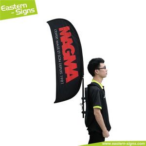 Señales orientales personalizado nuevo estilo calle caminar mochila bandera publicidad humana pancartas voladoras - Product Image 6