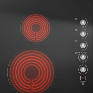 30 Inch Smoothtop Electric Cooktop with 4 Radiant Elements and Mechanical <b>Knob</b> Control - Product Image 5