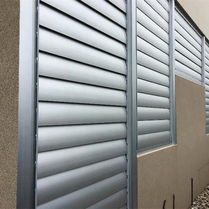 Système d'ombrage solaire de bonne qualité Façade extérieure anti-pluie Persiennes verticales automatiques en aluminium motorisées pour brise-soleil - Product Image 3