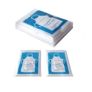 Tabliers jetables imperméables en polyéthylène transparent Huamaohengchun23 x 37 pouces pour la cuisine, le service, la peinture ou la vaisselle - 200 pièces - Product Image 1