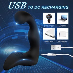 Massaggiatore Prostatico in Silicone per Uomo Vibratore per Donna Potente Giocattolo Sessuale Maschile Impermeabile - Product Image 2