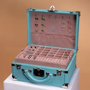 ギフトネックレスジュエリーを表示するためのカスタムロゴウッドレザージュエリーボックスカスタマイズ可能なパッケージボックス