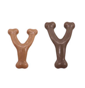 Eco-friendly Non tossico cane masticare osso giocattolo duro colore cioccolato in Nylon per la pulizia dei denti giocattoli per cani - Product Image 4