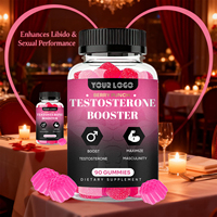 Gummies naturelles à base de plantes pour la vitalité et l'endurance masculine, booster de testostérone avec du fenugrec, vente en gros