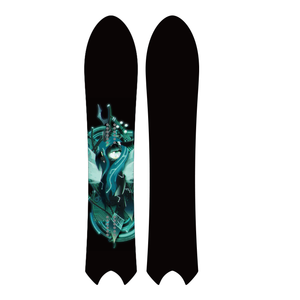Ensemble de planches à neige personnalisées Oem bon marché, skis d'entraînement durables, fixation plastique all mountain, couverture de snowboard pour adulte en fibre de carbone - Product Image 2
