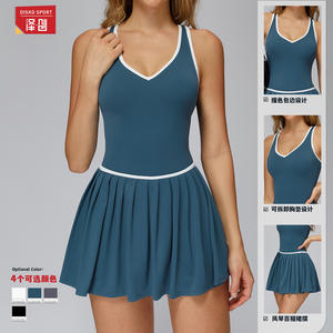 Vestido de tenis para mujer Disko Sport con falda plisada y diseño sin espalda para deportes al aire libre, fitness y running. - Product Image 5