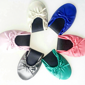 Zapatillas de Ballet Plegables de PU con Estampado Suave para Mujer, Listas para Enviar, Gran Venta, para Primavera, Verano, Otoño, Regalo de Boda - Product Image 1