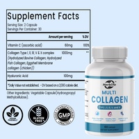 Collagène de marque privée pour femmes et hommes, types I, II, III, V, X, capsules de collagène multiples, complexe de collagène multiples pour la peau, les cheveux et les articulations