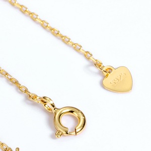 <span class=keywords><strong>Granate</strong></span> <span class=keywords><strong>Natural</strong></span> de la joyería de la plata esterlina chapado en oro 14k Collar para las mujeres de la boda - Product Image 6