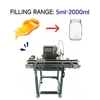 Machine de remplissage semi-automatique de bureau facile à utiliser, 5 ml-2000 ml, pour le remplissage de boissons et de liquides chimiques en verre