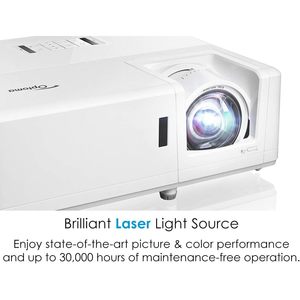 Optoma GT1090HDRx Short Throw Laser <b>Projector</b> 4K HDR Home Theater Gaming 30000 Hours Lamp-Free Operation - Product Image 4