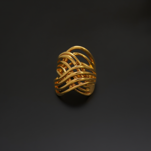 Anillos de Moda de Acero Inoxidable 316L con Baño de Oro PVD, Joyería Sostenible y Resistente - Product Image 3