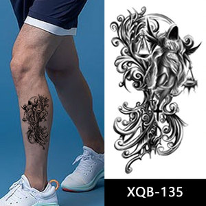 XQB101-200 grand demi-<span class=keywords><strong>bras</strong></span> aquarelle <span class=keywords><strong>bras</strong></span> jambe taille temporaire tatouage autocollants petits animaux tatouage autocollants pour hommes et femmes - Product Image 5