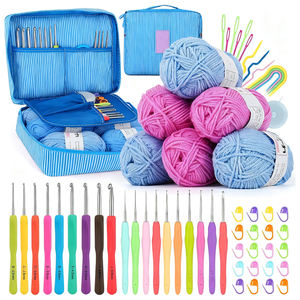 57/87/127 Crochet Kit Crochets Fil Ensemble Aiguilles Accessoires Produits Faits À La Main pour Tricoter Débutants avec <span class=keywords><strong>Toile</strong></span> Sac Fourre-Tout - Product Image 4