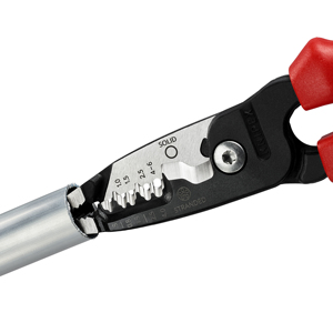 KNIPEX 13 72 200 <b>ME</b> Electricians' Multifunction Pliers, metric model, with multi-component handles, black, 200 mm - Product Image 4