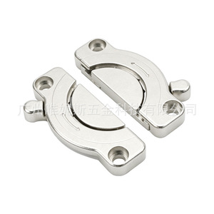 Connecteur plat en alliage de zinc, rotation à 360 degrés, joint rond, verrouillage pour extension de table, connexion de panneaux de bois - Product Image 4