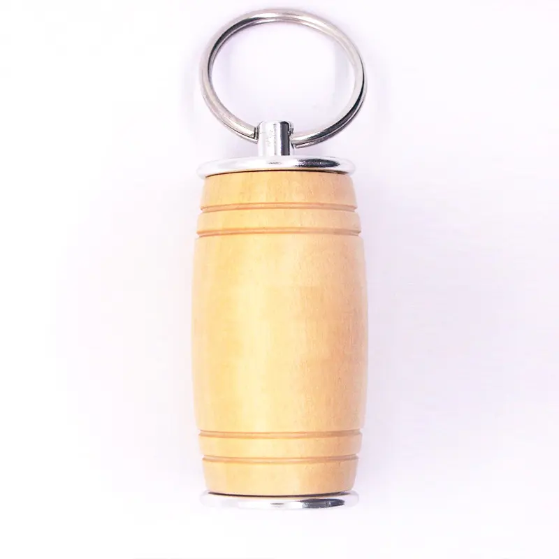 La clé USB en bois en forme de tambour d'huile peut usb en bois avec LOGO personnalisé clé USB 1GB 2GB 1TB 2.0 3.0