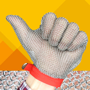 Gant de protection en maille de chaîne en acier inoxydable pour gants de sécurité de <span class=keywords><strong>boucherie</strong></span> gants de travail utilisant dans l'abattoir - Product Image 5
